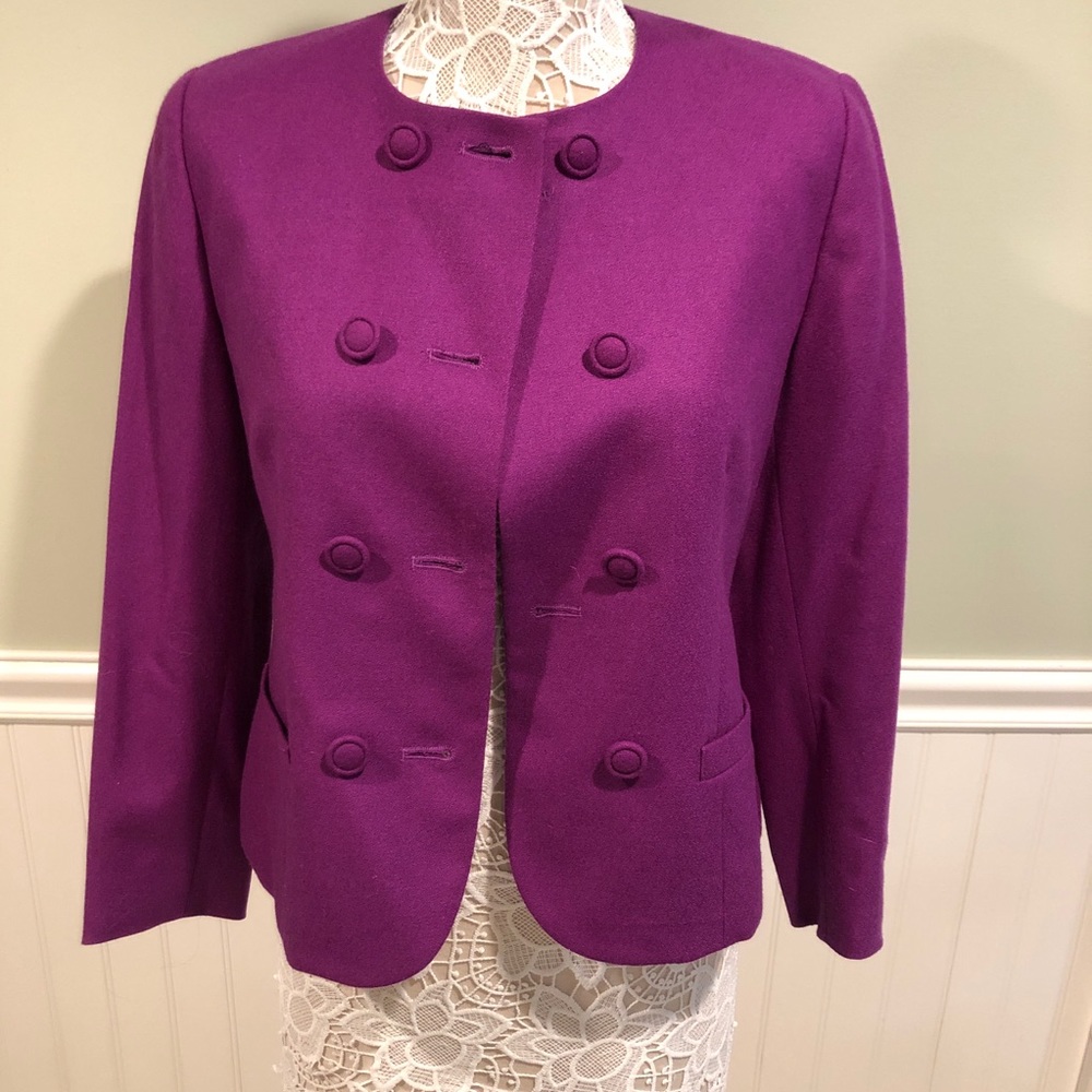 Pendleton Cropped Blazer Virgin Wool - image 3